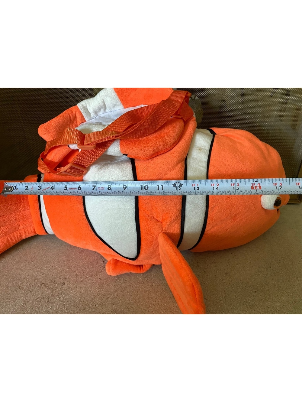 Disney Finding Nemo Toddler Halloween Costume deluxe plush clown fish - Picture 5 of 6